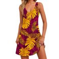 thumbnail image 2 of Ovzne Robes pour Femmes 2025 Robe d'Été pour Femmes à Rayures Imprimées Ample Sans Manches à Col en V Robe avec Poche Robe Grande Taille Imprimée Liquidation, 2 of 6