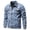 Light Blue, variant on Pisexur Jean Jacket Men's Solid Color Button Pocket Slim Fashion Casual Work Denim Jacket Denim Jacket for Men Plus Size Fall Jackets for Men