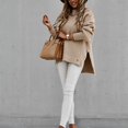 thumbnail image 3 of RKSTN Sweaters for Women Loose Casual Stitching Long-Sleeved Knitted Sweater Fall Sweaters, 3 of 7