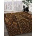 thumbnail image 3 of Ahgly Company Machine Washable Indoor Rectangle Transitional Mahogany Brown Area Rugs, 4' x 6', 3 of 7
