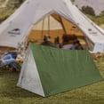 thumbnail image 4 of Riforla Tente d'Urgence Tente Tube pour Personne Abri Tente Abri d'Urgence Utilisation comme Équipement Couverture Spatiale pour Camping Randonnée Camping et Randonnée Vert, 4 of 4