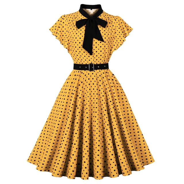 Ovzne Robes pour Femmes Robe d'Été Mode pour Femmes Décontractée Imprimée d'Été Grand Ourlet Manches Courtes Col Rabattu Robe Grande Taille Robe Maxi Manches Courtes Imprimée Liquidation