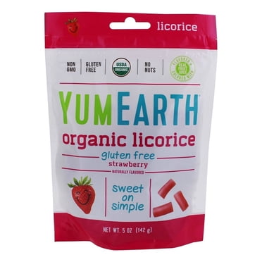 YumEarth - Organic Gluten Free Licorice Strawberry - 5 oz.