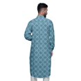 thumbnail image 4 of Atasi Kurta Décontractée Imprimée à Col Mandarin Chemise Ethnique Longue Kurta Asymétrique, 4 of 6