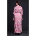 thumbnail image 3 of Bimba Rayon Rose & Ranunculus Floral Womens Printed Side Slit SummerDressLong Maxi Gown-Small, 3 of 6