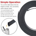 thumbnail image 2 of 21ft 1/2 Inch (12mm) Expandable Braided Cable Sleeve Cord Protector Tubing Sheath for Automotive Television Computer & Other Home Devices, 2 of 8