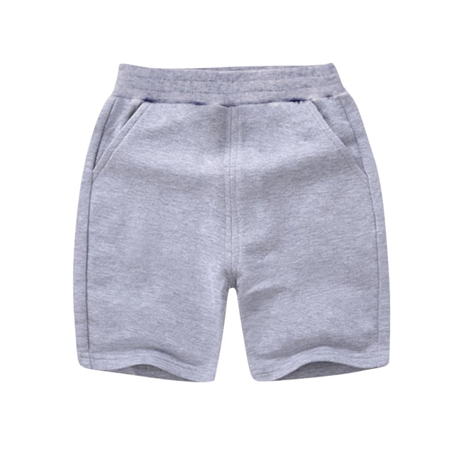 Timegard Toddler Baby Clothes Unisex Cotton Comfy Fitting Solid Color Shorts Casual Boy Girls Shorts