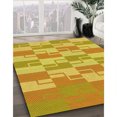 thumbnail image 3 of Ahgly Company Tapis d'Intérieur Lavables en Machine Rectangle Transitionnel Jaune Or Vif, 3' x 5', 3 of 7