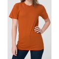 thumbnail image 3 of American Apparel USA-Made Fine Jersey Tee, XS, Slate, 3 of 4