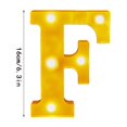 thumbnail image 3 of TopLLC Christmas Decor LED Letter Lights Sign Light Up For Home Party Wedding Decoration Light Up Letters Alphabet Letter Sign Battery Powered For Christmas Birthday Party Decoration warning light, 3 of 7