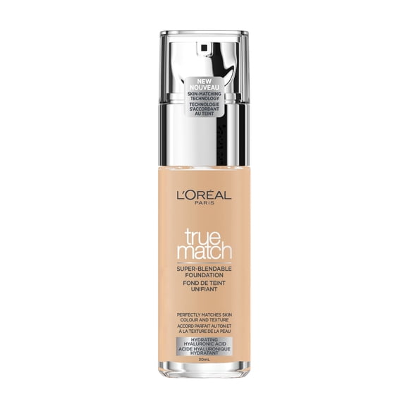 L'Oréal Paris Fond De Teint True Match, Avec Acide Hyaluronique et Soins Hydratants