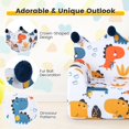 thumbnail image 4 of Costway Kids Sofa Chair Foam Filled Armchair Dinosaur Toddler Couch with Cover & Pillow, 4 of 10