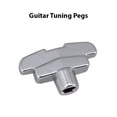 thumbnail image 3 of Mistaha 6PCS Guitar Tuning Peg Knobs Metal Folk Electric Acoustic Guitar String Winder Handle Head Cap Machine Heads Silver, 3 of 5