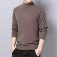 thumbnail image 4 of Jalioing Long Sleeve Mock Neck Shirt for Men Fall Casual Solid Color Pullover Tee Soft Basic Undershirts Tops, 4 of 5