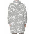 thumbnail image 2 of Fortune Matching Family Wearable Blanket Oversized Hoodies Pullover Christmas Pajama, 2 of 9