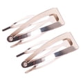 thumbnail image 1 of QualitChoice Hair Ornaments Iron Material Hair Accessories Side Clip Snap Fastener Clip Silver 1Set, 1 of 6
