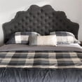 thumbnail image 2 of Baxton Studio Hilda Tufted Queen Panel Headboard in Dark Gray, 2 of 6