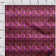 thumbnail image 3 of oneOone Viscose Chiffon Maroon Fabric African Aztech Sewing Material Print Fabric By The Yard 42 Inch Wide, 3 of 4