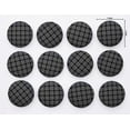 thumbnail image 3 of Soimoi Black Poly Georgette Fabric Geometric Check Print Fabric by Yard 52 Inch Wide, 3 of 3