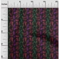 thumbnail image 2 of oneOone Polyester Spandex Black Fabric Leaves Sewing Craft Projects Fabric Prints By Yard 56 Inch Wide, 2 of 5