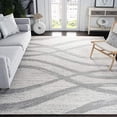 thumbnail image 2 of Safavieh Adirondack Collection ADR125C Modern Wave Distressed Non-Shedding Stain Resistant Living Room Bedroom Area Rug, 8' x 10', Cream / Grey, 2 of 4