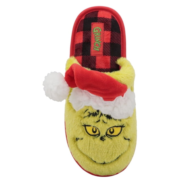 Mules en peluche Grinch pour femmes