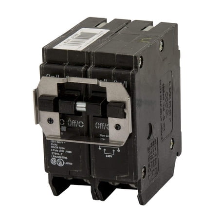 Eaton BQC220220 Plug-On Mount Type BQC Quadplex Circuit Breaker 4-Pole (2) 20 Amp 120/240 Volt
