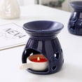 thumbnail image 3 of Ceramic Tea Light Candle Holder Small Essential Oil Burner Wax Melt Warmer Aromatherapy Aroma Diffuser for Home Bedroom Decor, 3 of 8