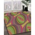 thumbnail image 3 of Ahgly Company Tapis d'Intérieur Rectangulaire Transitionnel Brun Rouge Lavable à la Machine, 7 Pieds x 9 Pieds, 3 of 7