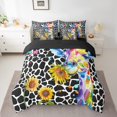 thumbnail image 2 of YST Cartoon Giraffe Bedding Comforter Set, 7-Piece, Animal and Floral Theme, King Size, 2 of 4