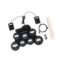 thumbnail image 2 of Tachiuwa Hand Roll Drum Set Electronic Percussion Instrument Portable Electronic Drum, 2 of 9