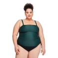 thumbnail image 1 of George Women's Plus Ruched Tankini, 1 of 6