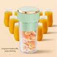 thumbnail image 4 of Fiogavroetic Portable Blenders -Individual Juicer For Shakes - Fruit Juicer USB Rechargeable With 6 Blades- Handheld Blenders For Sports Travel And Outdoors on Clearance, 4 of 8