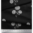 thumbnail image 2 of Soimoi Georgette Viscose Fabric Wild Flower Print Sewing Fabric Yard 42 Inch Wide, 2 of 3