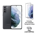thumbnail image 1 of Refurbished Samsung Galaxy S21 5G G991U (Fully Unlocked) 128GB Phantom Gray with Screen Protector, 1 of 5