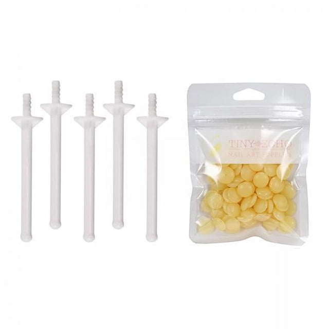 Bunblic 2-4pack 1Bag Depilatory ing Beads Hair Removal Set & 5x Applicator Honey 2 Pcs