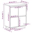 thumbnail image 4 of vidaXL Sideboard 60x34x75 cm Solid Wood Pine, 4 of 5