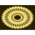 thumbnail image 1 of Ahgly Company Tapis d'Intérieur Lavables en Machine Rectangle Transitionnel Jaune Vif, 8' x 12', 1 of 7