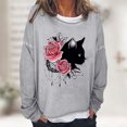 thumbnail image 1 of Nouveaux Hauts pour Femmes 2023 Mode T-Shirt Décontracté à Manches Longues Imprimé à Col Rond de Printemps Automne pour Femmes Grande Taille Chemise à Manches Longues pour Femmes, 1 of 5
