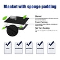 thumbnail image 4 of Unique Bargains 4 Pcs Universal Front Car Seat Cover Kit Flat Cloth Fabric Seat Protector Black, 4 of 8