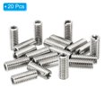 thumbnail image 3 of Unique Bargains Adaptateurs de Filetage Manchon Réducteur Écrou 20 Pcs M8x1.25 Mâle à M5x0.8 Femelle Écrou de Réparation 20mm, 3 of 7