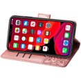 thumbnail image 4 of Wallet Case for iPhone, Embossed Butterfly Flower Premium PU Leather [Kickstand] [Card Slots] [Wrist Strap]Cover for iPhone, 4 of 7