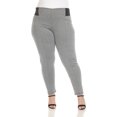 thumbnail image 1 of White Mark Pantalon Ajusté Jacquard pour Femmes, 1 of 5