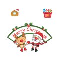 thumbnail image 2 of Christmas Static Sticker Fridge Window PVC Decal Home Office Shop Self-adhesive Decoration, Sign, 2 of 8