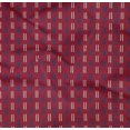 thumbnail image 4 of oneOone Organic Cotton Poplin Twill Fabric Line Block Print Fabric By Yard 42 Inch Wide, 4 of 4
