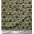 thumbnail image 1 of Soimoi Polyester Crepe Fabric Bird,Fish & Ship Ocean Print Fabric by Yard 52 Inch Wide, 1 of 3