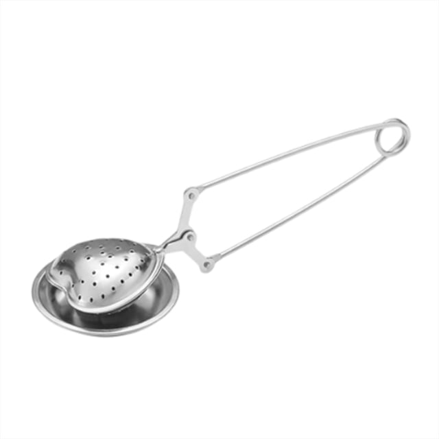 Filtre à Thé en Forme de Cœur en Acier Inoxydable Infuseur de Thé Adapté pour Diffuseur de Thé en Feuilles Fines Accessoires de Thé Fournitures de Cuisson Pot à Poudre