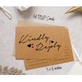 thumbnail image 4 of Inkdotpot 50 Blank RSVP Cards,RSVP Postcards No Envelopes Needed,Rustic Kraft Script Style Print Response Card,RSVP For Wedding,Baby Shower,Bridal Shower, 4 of 5