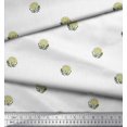 thumbnail image 2 of Soimoi Tissu Satin Modal Feuilles & Floral Imprimé au Mètre 42 Pouces de Large, 2 of 3