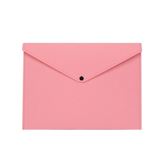 Youkk Convenient File Document Bag Store And Sort With Ease Easy Access To Supplies Felt Folder Organizer pink 1Set